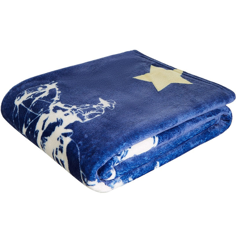 Buckaroo Cowboy 50\" x 60\" Fleece Plush Throw