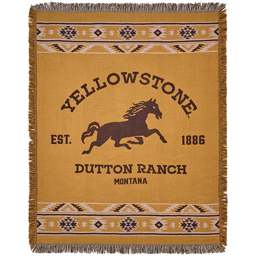 Yellowstone Woven Jacquard Throw 46\" x 60\"