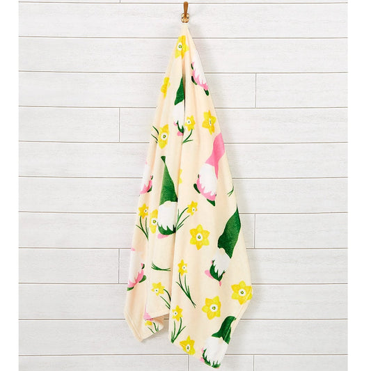Daffodil Gnomes Plush Throw 50\" x 60\"
