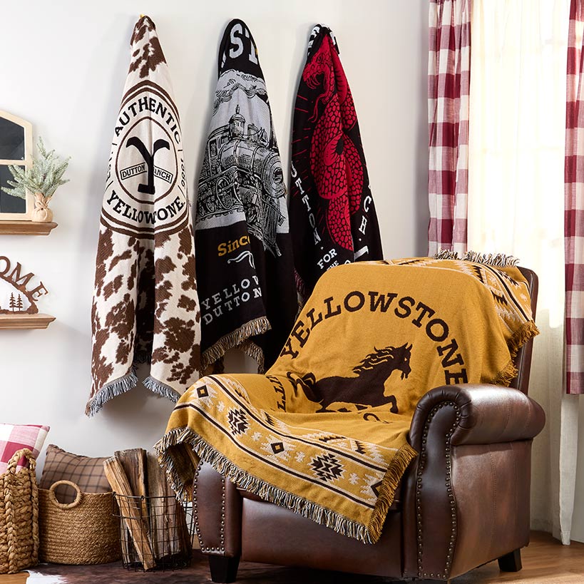 Yellowstone Woven Jacquard Throw 46\" x 60\"
