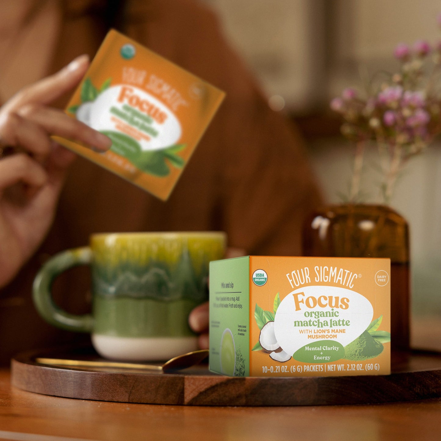 Focus Matcha Latte Packets