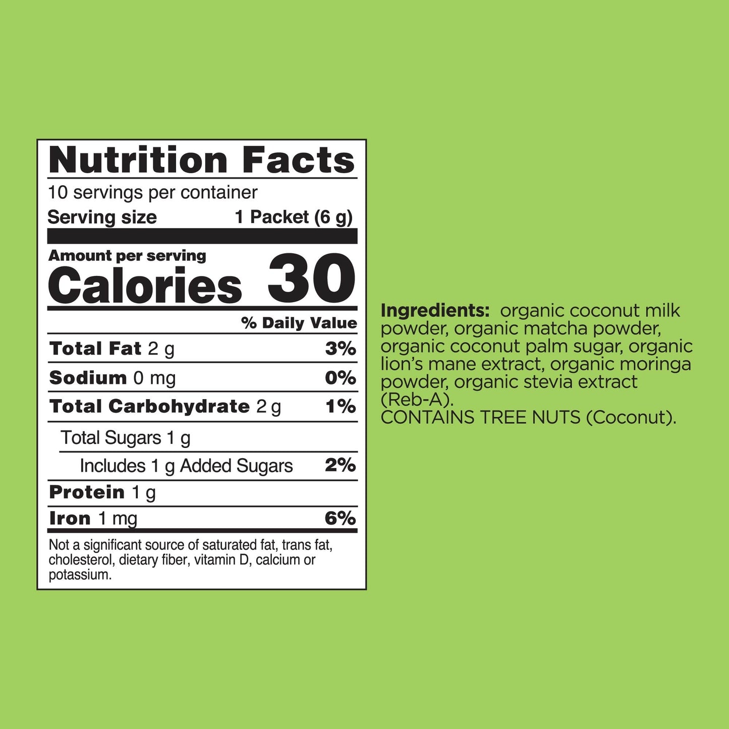 Focus Matcha Latte Packets