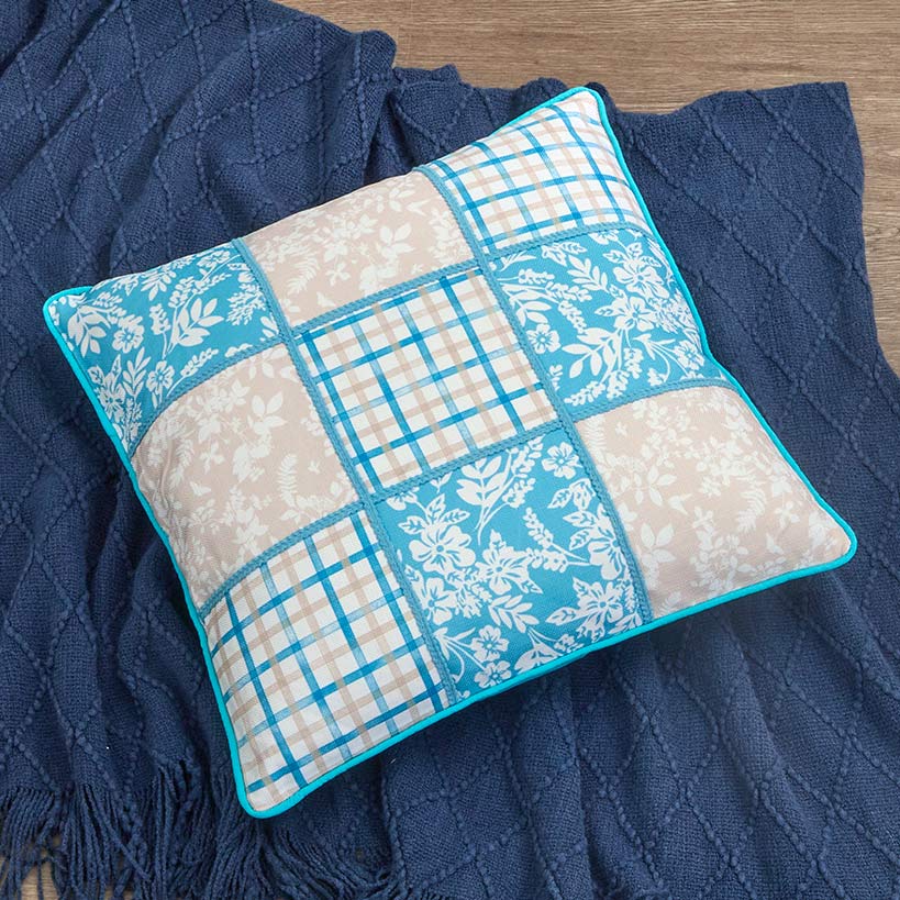 Spring Themed Embroidered Decorative Pillow