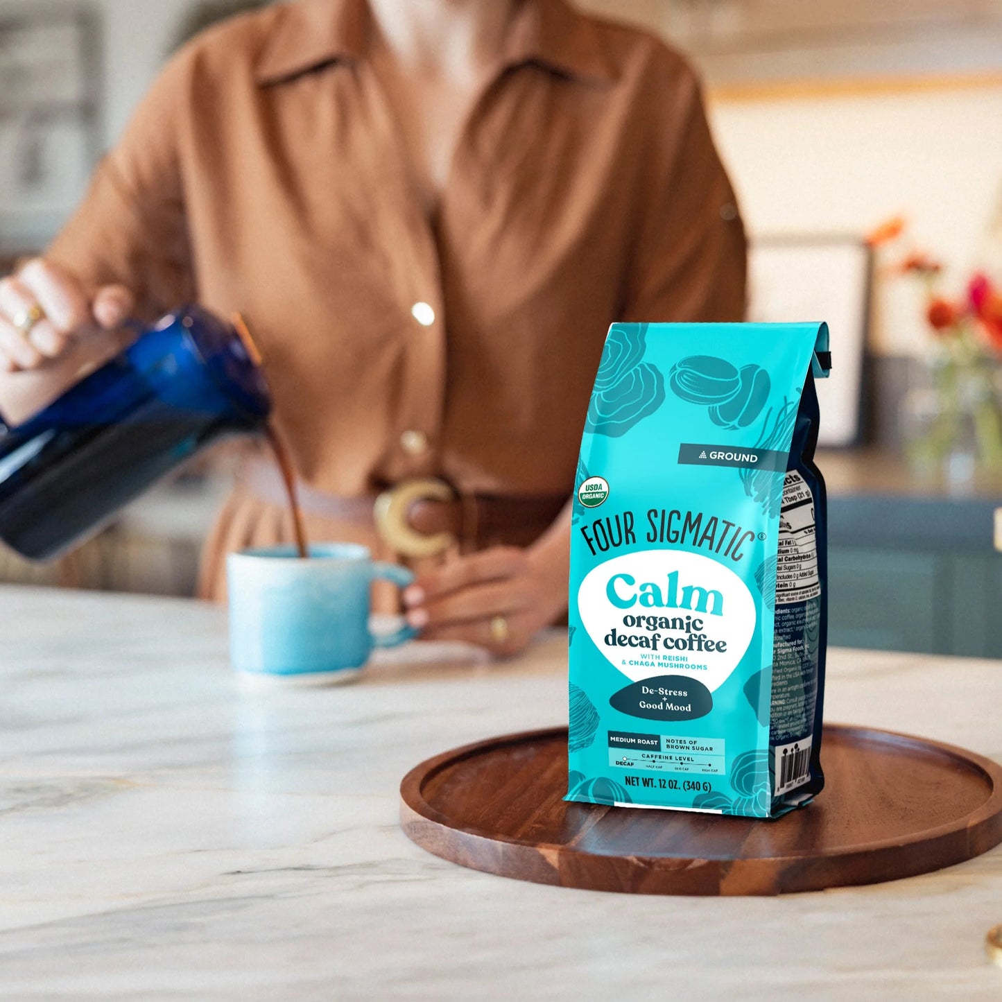 Calm Decaf Ground Coffee - Medium