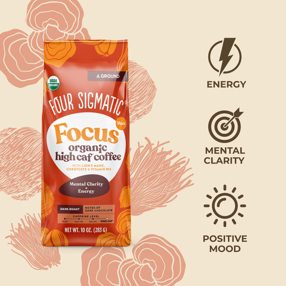 Focus Max High Caf Ground Coffee - Dark
