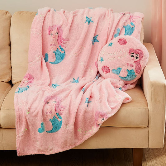 Glow-in-the Dark Blanket for Kids 50\" x 60\"