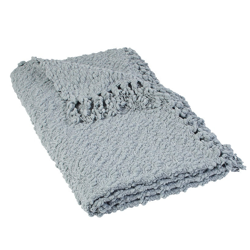 Snow Flocked Chenille Throw or Accent Pillow Light Gray