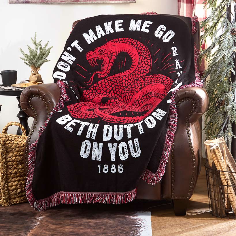 Yellowstone Woven Jacquard Throw 46\" x 60\"
