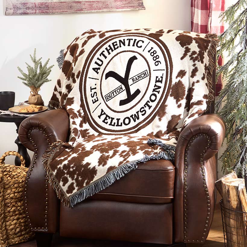 Yellowstone Woven Jacquard Throw 46\" x 60\"