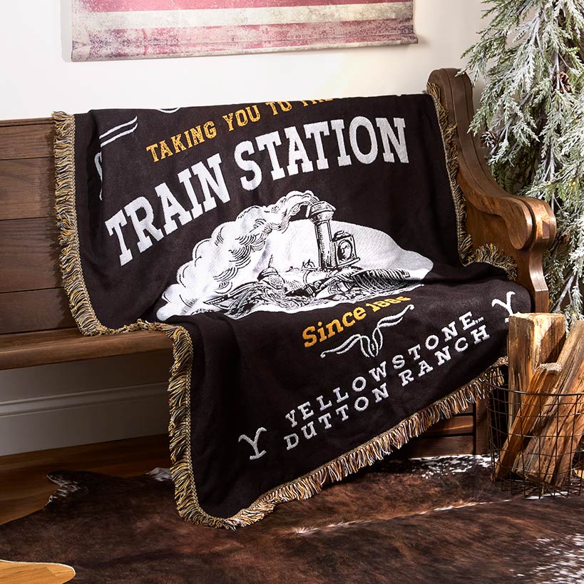 Yellowstone Woven Jacquard Throw 46\" x 60\"