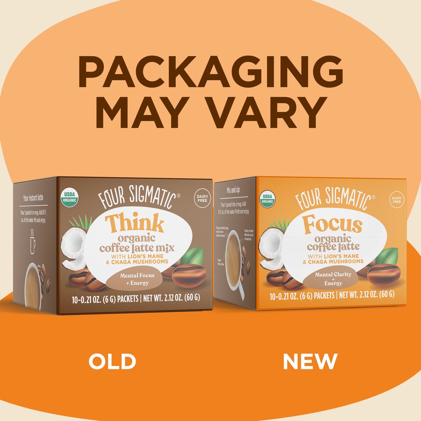Focus Instant Coffee Latte Packets